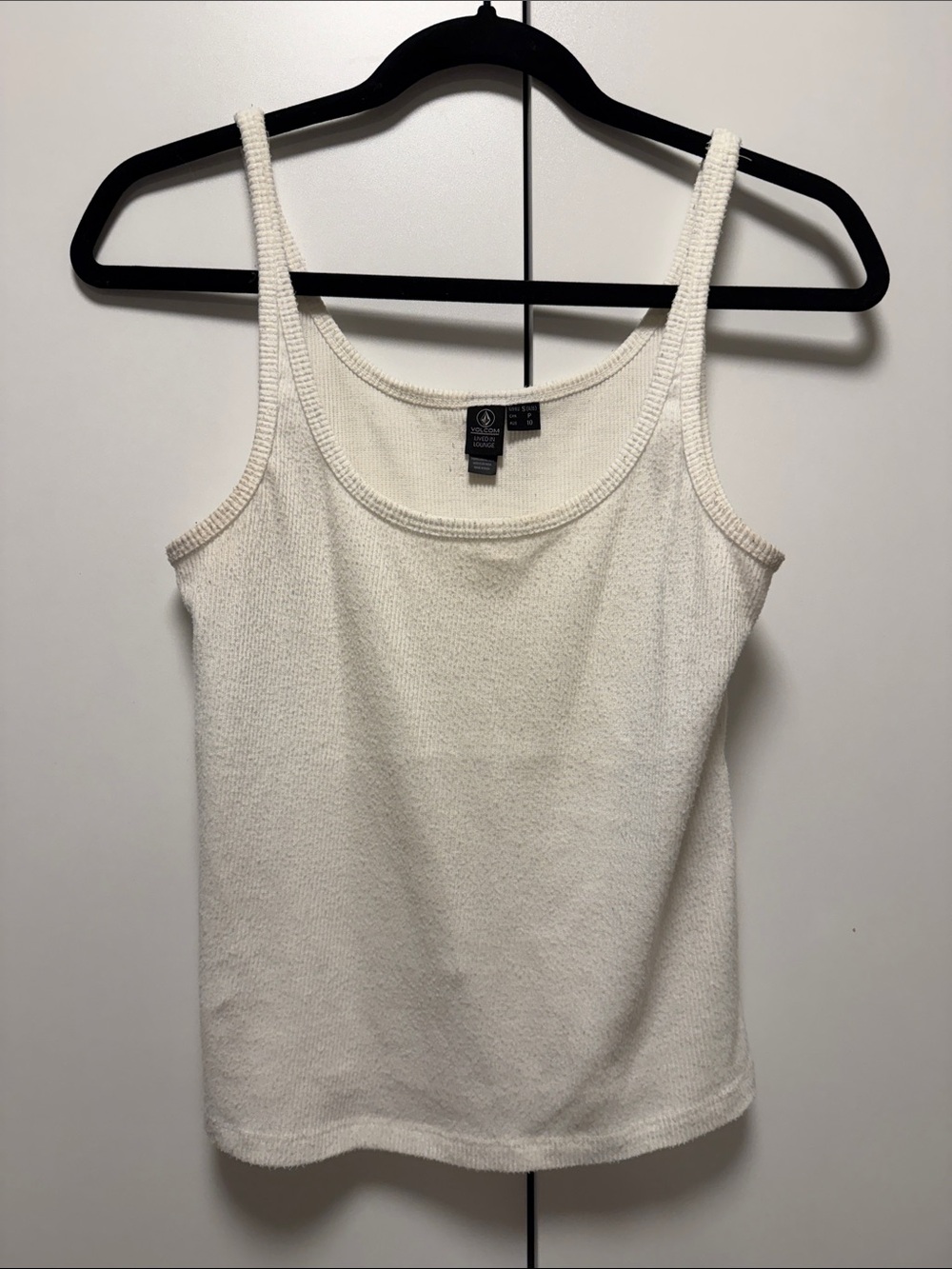 Volcom Cream Terry Knit lounge Tank Top